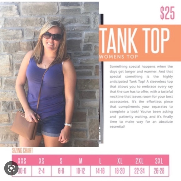 Lularoe XL turquoise, red, purple,‎ floral tank top. NWT. Bra friendly - Picture 6 of 8